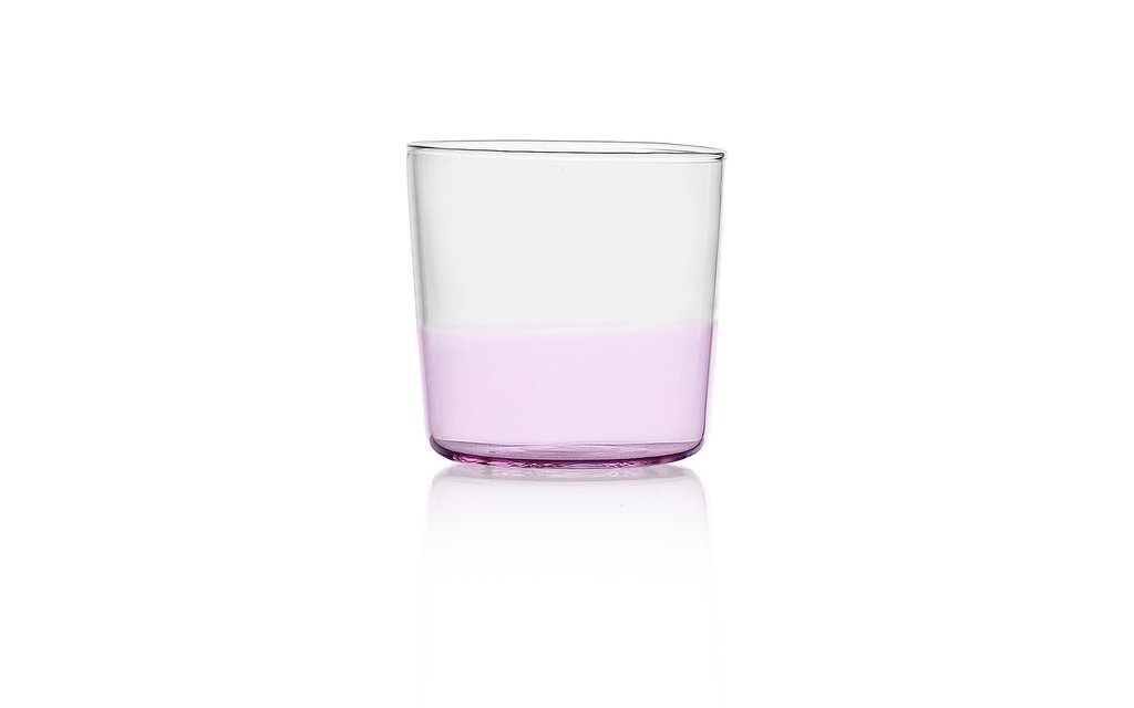 Water Glass Ichendorf Collection Light Colour Clear Pink